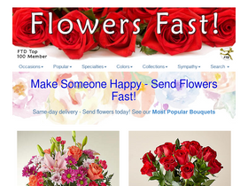 'flowersfast.com' screenshot