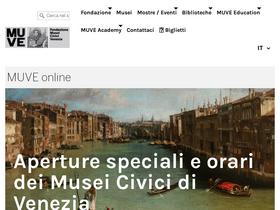 'visitmuve.it' screenshot