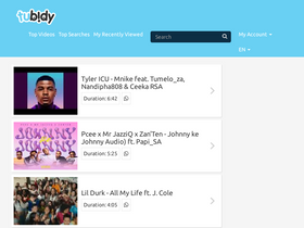 'tubidy.com' screenshot