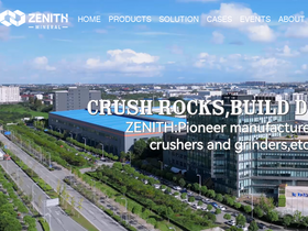 'zenithcrusher.com' screenshot