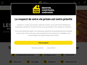 'toutfaire.fr' screenshot
