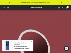 thefeatured.com.au homepage screenshot
