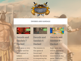 'swordandsandals.top' screenshot