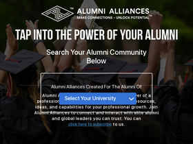 'alumnialliances.com' screenshot