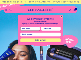 'ultraviolette.com.au' screenshot