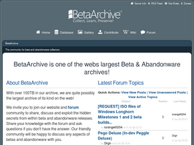 'betaarchive.com' screenshot