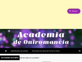 'academiadeoniromancia.com' screenshot