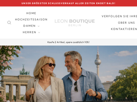 Leonboutique homepage screenshot
