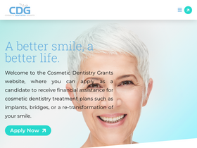 'cosmeticdentistrygrants.org' screenshot