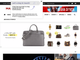 'madonielive.com' screenshot