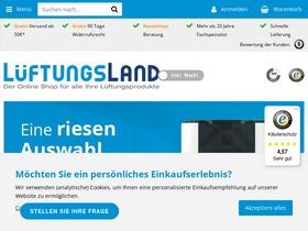 'lueftungsland.de' screenshot