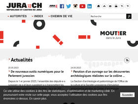 'jura.ch' screenshot