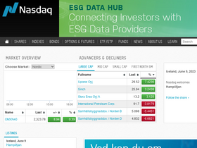 'nasdaqomxnordic.com' screenshot