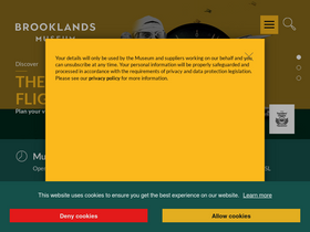 'brooklandsmuseum.com' screenshot
