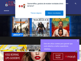 'meugamer.com' screenshot