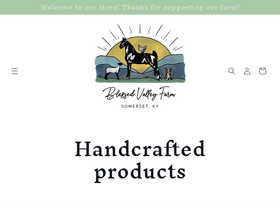 blessedvalleyfarm.com homepage screenshot