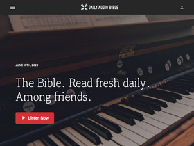 'dailyaudiobible.com' screenshot