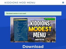 'kiddionsmodmenu.com' screenshot
