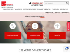 'stbernards.info' screenshot