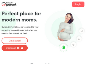 'beingtheparent.com' screenshot