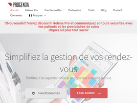 'progenda.be' screenshot