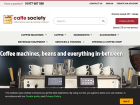 'caffesociety.co.uk' screenshot
