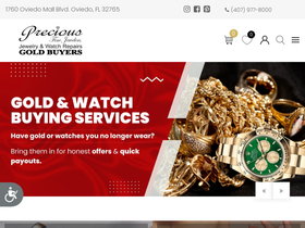 preciousfinejewelers.com homepage screenshot