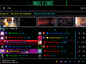 'undercards.net' screenshot