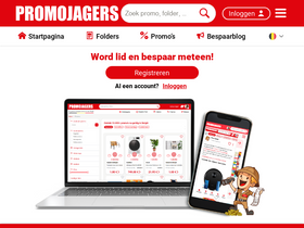'promojagers.be' screenshot