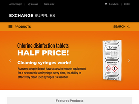 'exchangesupplies.org' screenshot