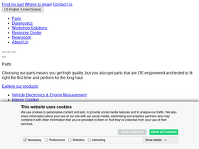 'delphiautoparts.com' screenshot