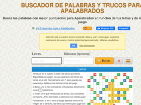 'palabras-apalabrados.info' screenshot
