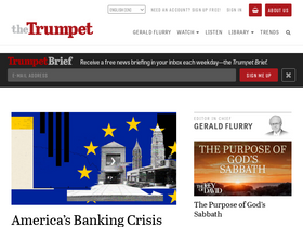 'thetrumpet.com' screenshot