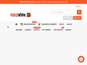Snackation homepage screenshot