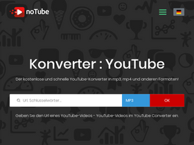 'notube.cc' screenshot