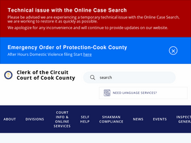 'cookcountyclerkofcourt.org' screenshot