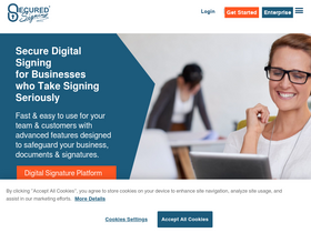 'securedsigning.com' screenshot