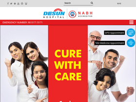 'desunhospital.com' screenshot