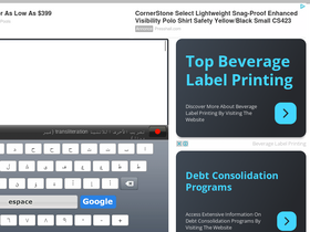 'clavier-arab.org' screenshot