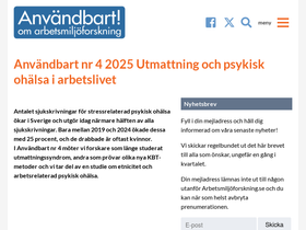 arbetsmiljoforskning.se
