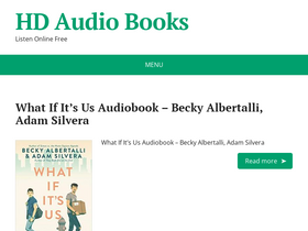 'hdaudiobooks.com' screenshot