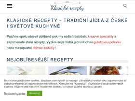 'klasicke-recepty.cz' screenshot