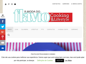 'amodadoflavio.pt' screenshot