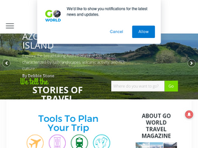 'goworldtravel.com' screenshot