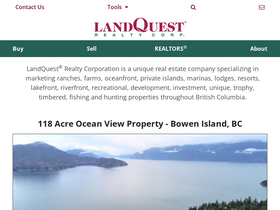 'landquest.com' screenshot