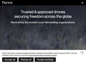 'parrot.com' screenshot