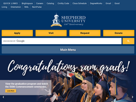 'shepherd.edu' screenshot