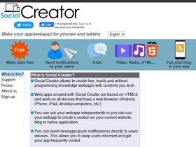 'socialcreator.com' screenshot