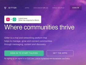 'gitter.im' screenshot