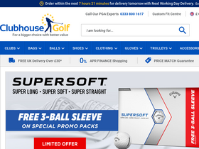 'clubhousegolf.co.uk' screenshot